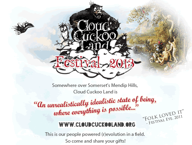 Somewhere over Somerset's Mendip Hills, Cloud Cuckoo Land is 